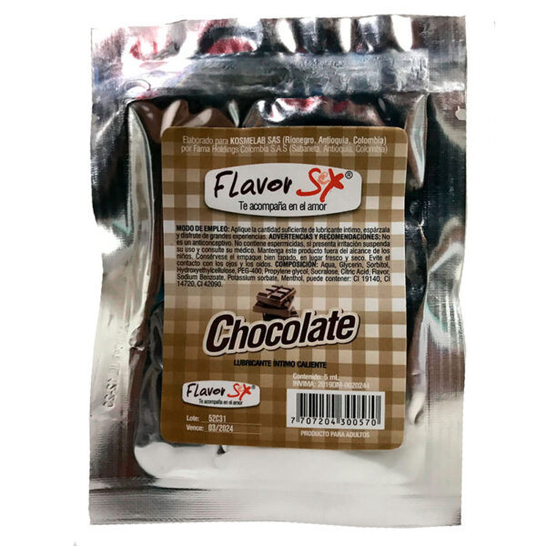 Lubricante Saborizado Flavor Sex en Sachet 7ml