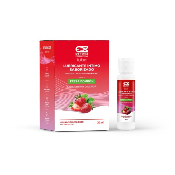 Lubricante Saborizado Fresa Bombón Elixir 30ml