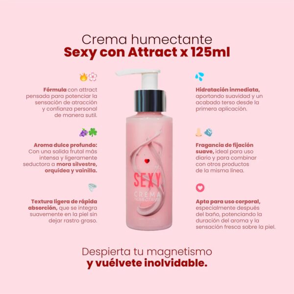 Crema Humectante Sexy Feromona X125ml Sen Íntimo