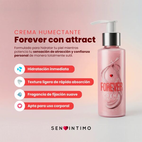 Crema Humectante Forever Feromonas X125ml Sen Íntimo