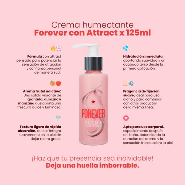 Crema Humectante Forever Feromonas X125ml Sen Íntimo